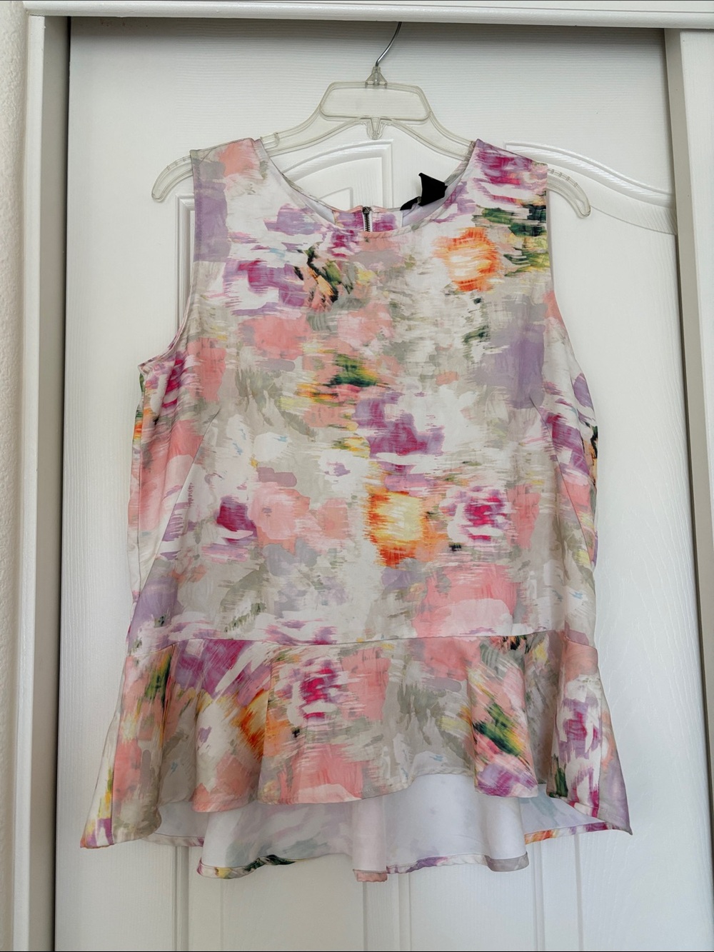 H&M Floral Peplum Camisole - Pink, Lavender, Peach